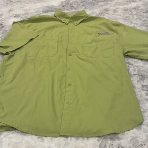 Columbia Light Sage Short Sleeve Utility Shirt